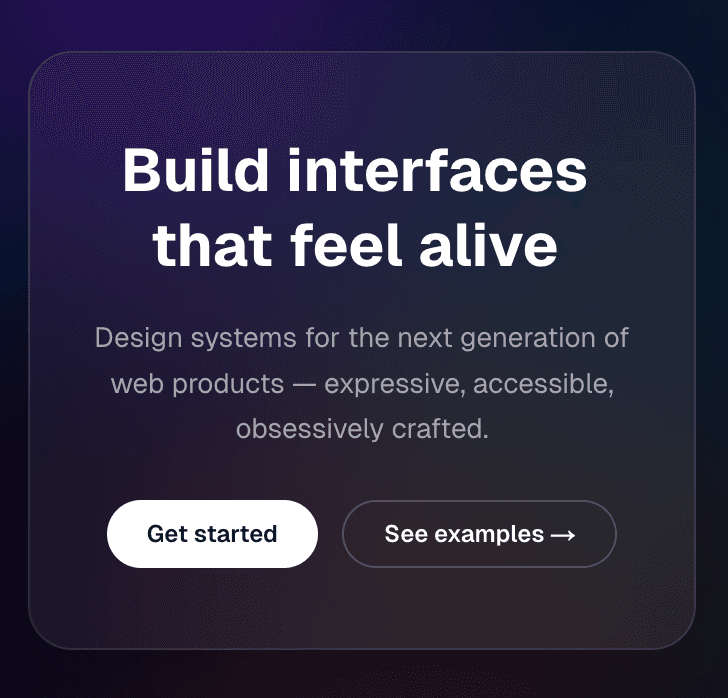 Animated Gradient Mesh Hero