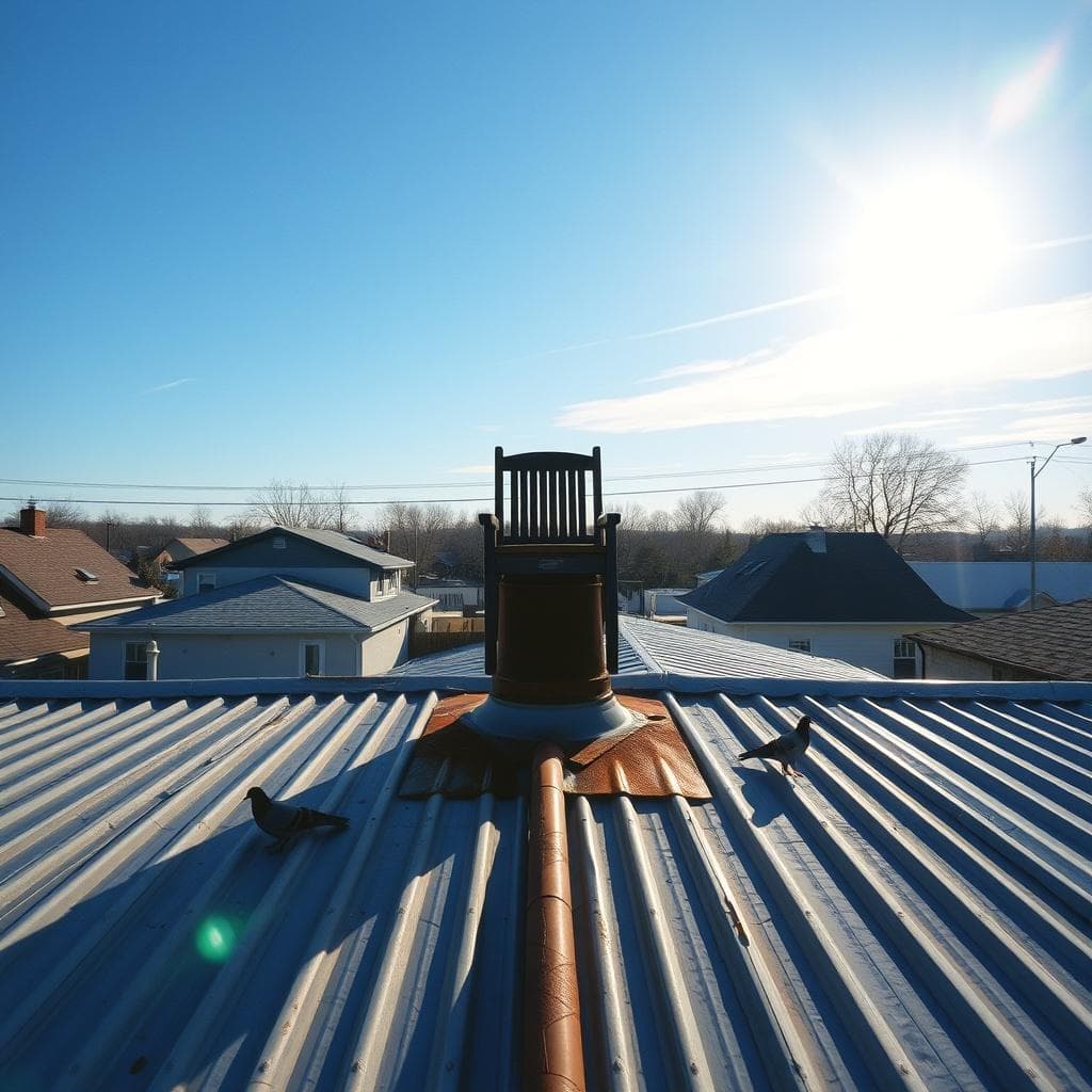 Up on the roof of everything