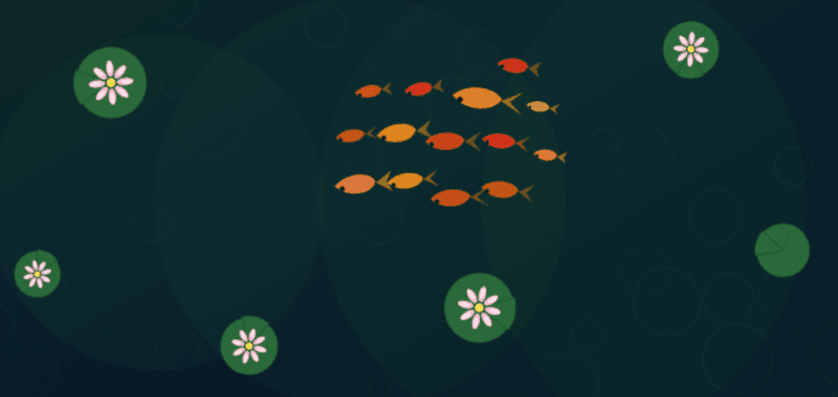 Koi Pond — Canvas Simulation
