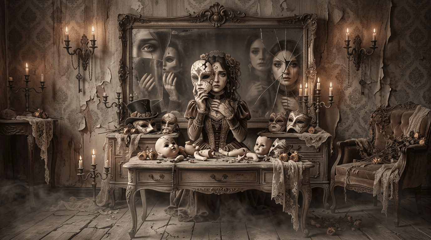Shards of Her — The Woman Behind the Masks