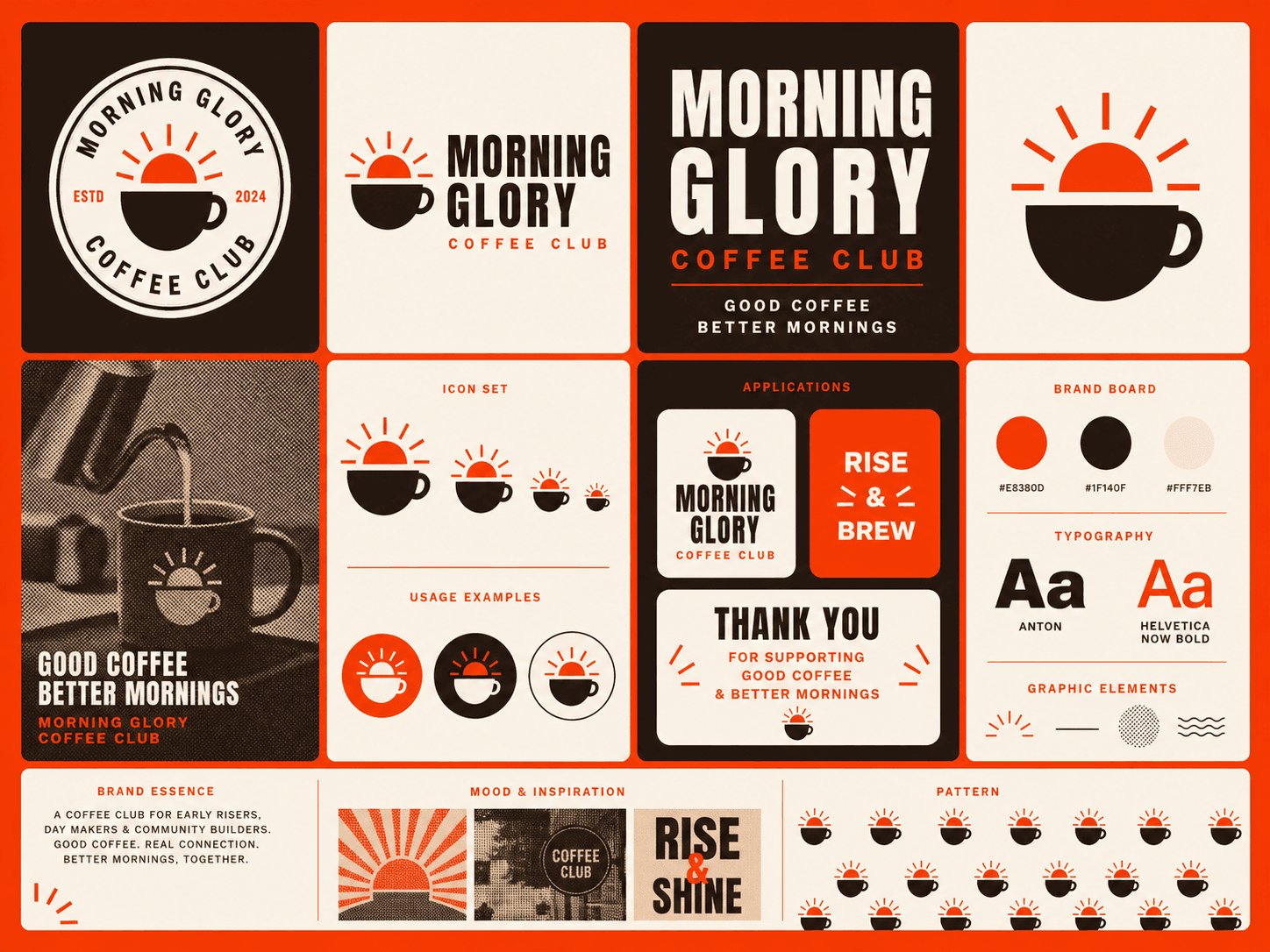 Morning Glory Coffee Club — Brand Identity System